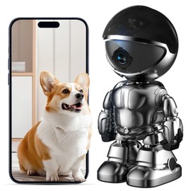 DYPCO Indoor Camera 2K 5G/2.4Ghz WiFi Home Security, Baby/Pet/Robot Camera with Phone App Motion Detection, Color Night Vision, Siren Alarm, Two-Way Talk, Human Detection