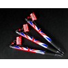 Pens Red Bus Charm Silver Clip Rollerball with Union Jack