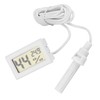 ASHATA Digital Hygrometer, 2-in-1 LCD Display Thermometer Hygrometer with External