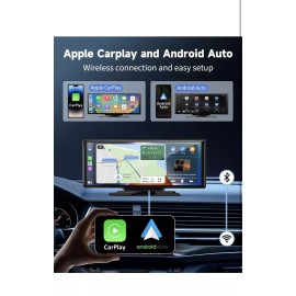 kuayvan Wireless Portable Carplay Screen for Car - 10.26Inch Carplay & Android Auto C...
