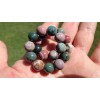 RAYON Ocean Agate Bead Bracelet for Men Stretch 10mm AAA