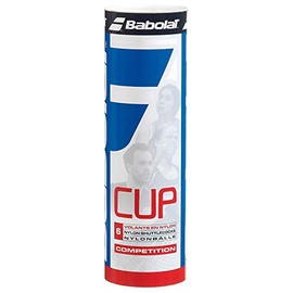 BABOLAT Cup Nylon 6-Pack Shuttlecocks, Color:White, Speed:Medium