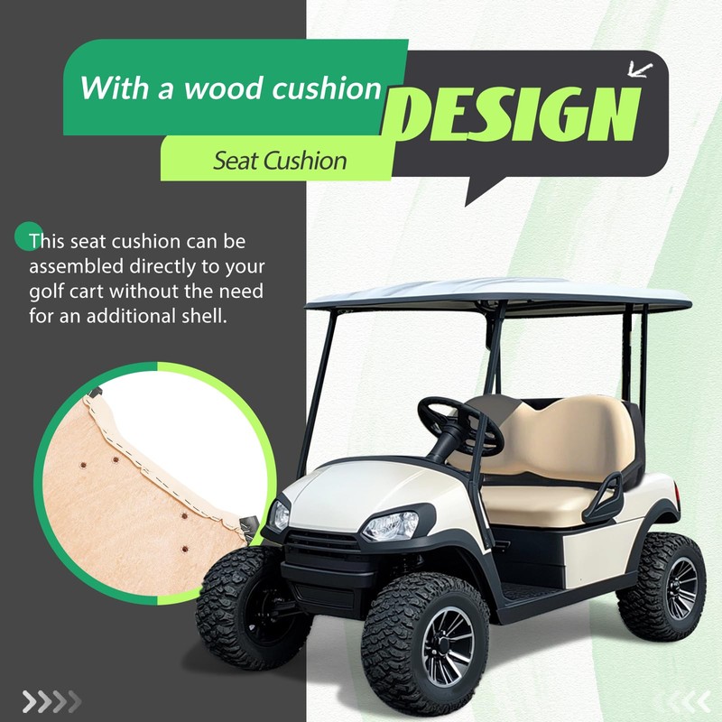 WUTIST Seat Bottom Front Compatible with 2004-Up Club Car Precedent