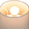 Traditional 12 Inch Cream Linen Fabric Drum Table/Pendant Lampshade 60w