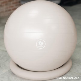 BABYGO® Stability Ring for Birthing, Exercise and Yoga Balls | Hypoallergenic, BPA & Phthalates Free | Non-Slip Support for Mum and Baby | Ring Only | Oatmeal