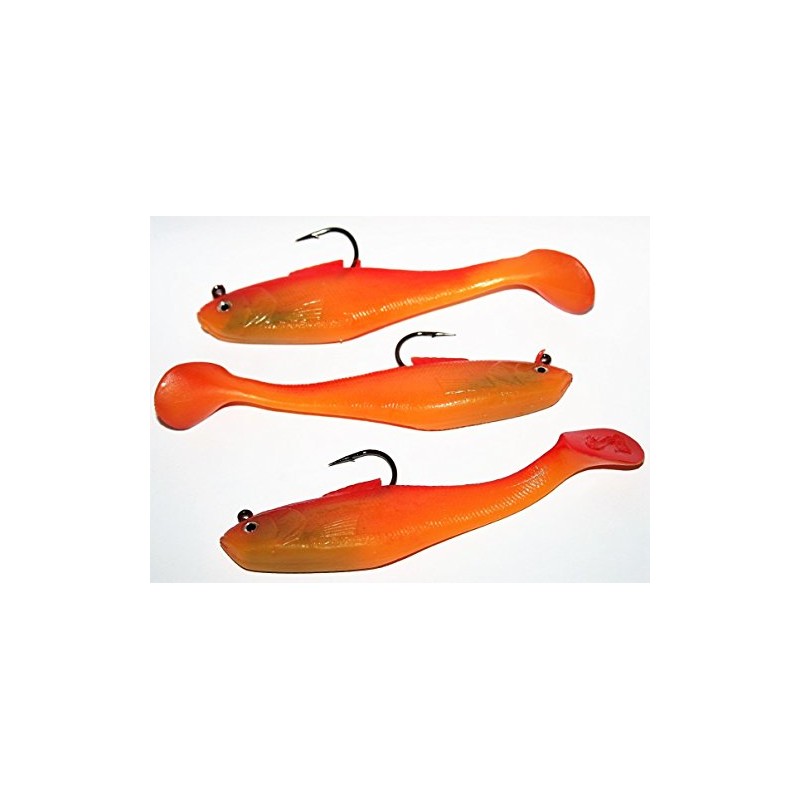 Sidewinder Super Shads 5"" Rhubarb and Custard