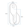 EAI Polished Chrome Wardrobe Rail Oval Kit for Clothes Hanging