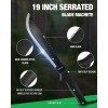 MOSSY OAK 19-inch Machete Saw Sharp Blade Machete Ergonomic No-Slip