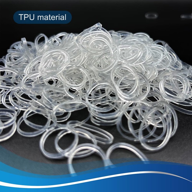 Clear Elastic Hair Bands, Yedtreg 500pcs Small Rubber Bands With