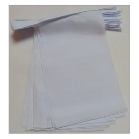 Plain White 12 Metre with 20 Flags 30 cm Plain Garland Flag Flags Chain AZ Flag – 30 x 45 cm
