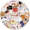 50 PCS Cute Cat Stickers Cartoon Kawaii Cat Stickers for