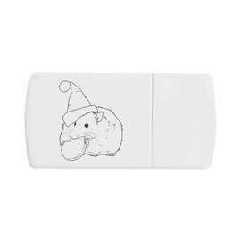 'Christmas Cookie Hamster' Pill Box with Tablet Splitter (PI00025481)