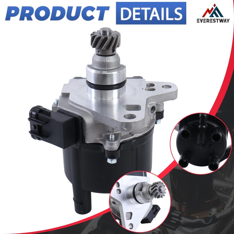 EVERESTWAY Ignition Distributor 4 Pins Compatible for 1995-1997 Toyota Tacoma