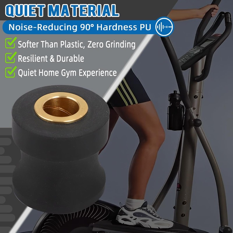 Replacement Roller Wheels for Eclipse 1100HR/A Elliptical - Enhanced PU