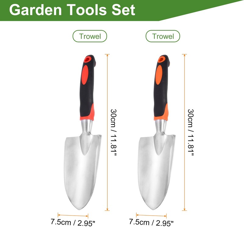 HARFINGTON 12pcs Garden Hand Shovels 11.81 x 2.95 Aluminum Transplanting