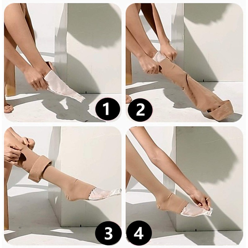 Open Toe Compression Sock Aid, Slip Stocking Easy Slide Applicator