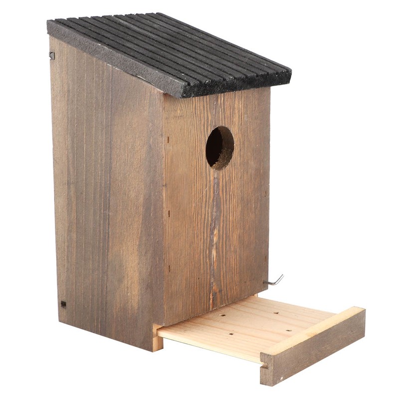 Hanging Wooden Bird House DIY Breeding Parrots Bird Nesting Box