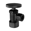 Westbrass D105-62 Round Handle Angle Stop Shut Off Valve, 1/2"