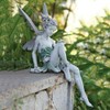 Sitting Fairy Statue Sculpture Figurine Resin Garden Ornament Craft Landscaping