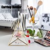 Jewelry Storage Rack Pyramid Shape 3 Layers Decorative Display Stand