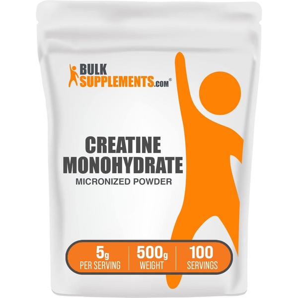 BulkSupplements.com Creatine Monohydrate Powder - Micronized Creatine Powder, Unflavored -