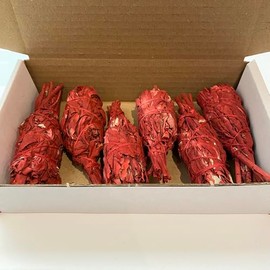 VIE Wholesale Smudge Sticks, Torch Dragon's Blood 4", Pack of 6
