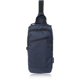 Outdoor Products Heathertex Shoulder Bag, Vertical Type, Large Capacity, Crossbody Hanging, One Shoulder, navy