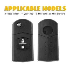 OFF WE GO Car Key Case Key Cover for Mazda 2 3 5 6 BT50 CX-5 CX-7 CX-9 RX8 MX5 Car Key Box Key Cover Protective Casing Black Gold