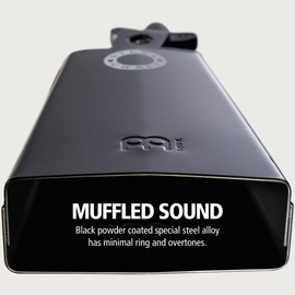 Meinl Percussion Steel Craft Cowbell - Large Serve Idiophone - Length 7 Inches - Timbalero - Mountable - Powder Coated Steel, Black (SCL70-BK)