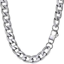 PROSTEEL Mens Necklace Men Big Thick Chain 22inch Steel Necklace Man Chain Jewelry