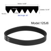 sourcing map 125J6 Rubber Poly V Belt, 6 Ribs PJ