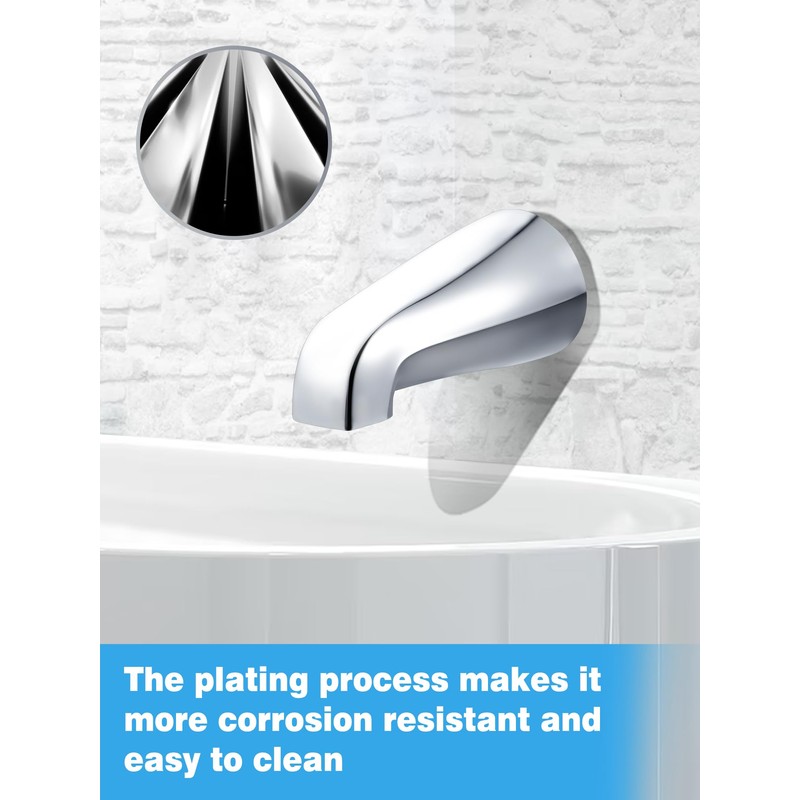 Universal Tub Spout with 5 in 1 Adapter, Bathtub Faucet