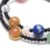 Jovivi Gemstone Bracelet Energy Bracelet Stone Bangle with Planet Asteroid