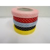 2 metres x 10mm Polka dot Sheer Organza Ribbon Black