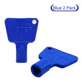 SUL Meter Box Key - Triangle Key - Electric Meter Key - Gas Meter Key - Triangle Socket Spanner Key - 2 Pack – Blue