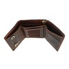 Men's RFID Vintage Leather Trifold Chain Wallet, Brown