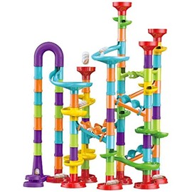 113 pcs Marble Run Race Toy Set, Construction Building Block Maze Toy Gift (113PCS)