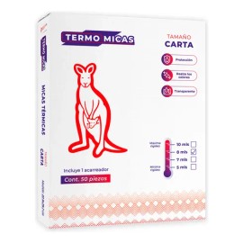 Micas Termicas 8mls Tamaño Carta 50 Piezas  Acarreador                                                                                                