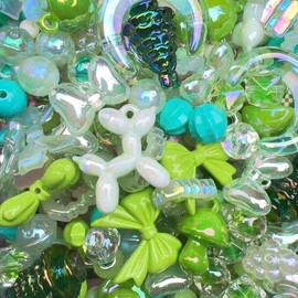 【MC series】Exquisite Diy Bead phone Charm Kits Mixed Cartoon Lanyard wrist strap Bracelet Keychain cute fashion for girls and women:_Green lemon_500ml