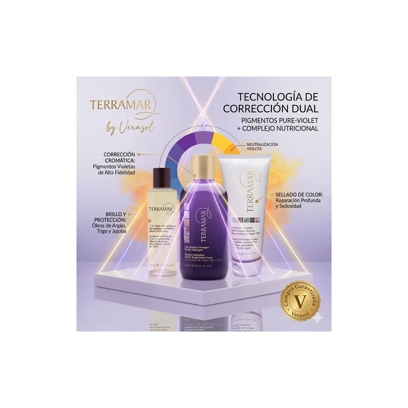 Kit Terramar Shampoo Matizador Mascarilla Y Ole 3 En 1