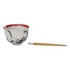 Japanese Crane On Cherry Blossoms Ceramic Donburi Ramen Bowl With