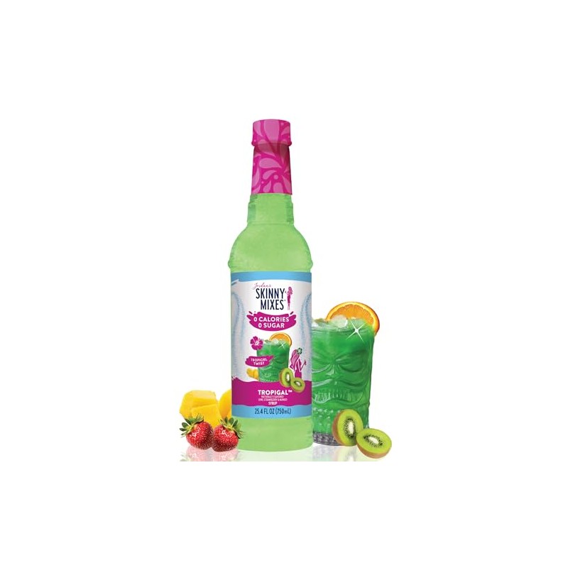 Jordan's Skinny Mixes Sugar Free Syrup, Tropigal Flavor, Tropical Fruit