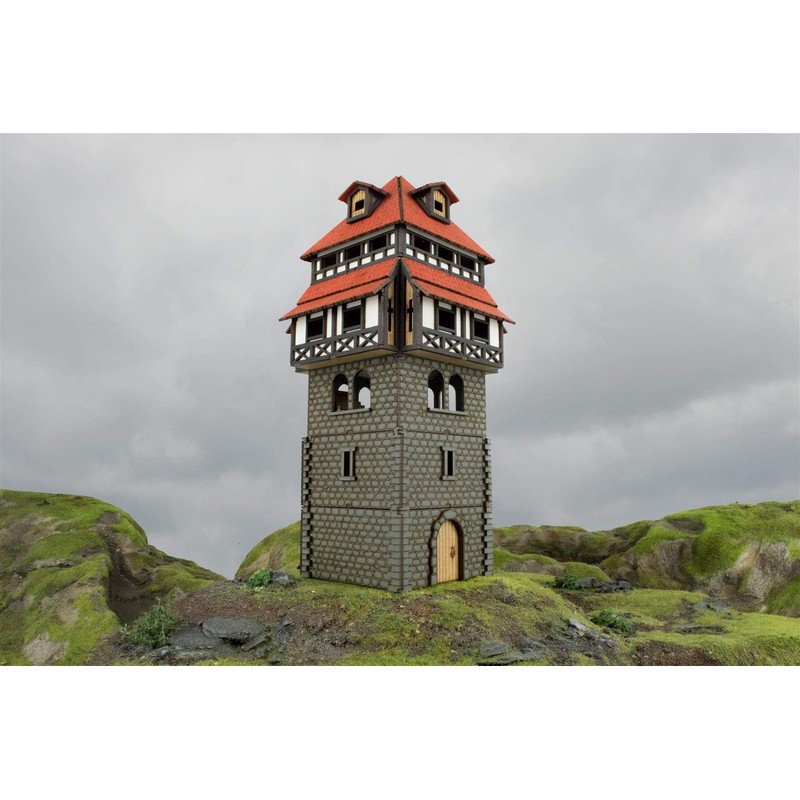 War World Gaming Medieval Town Weir Tower (Pre-Painted/Unpainted) - 28