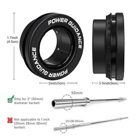 POWER GUIDANCE 2 inch Barbell Clamps Barbell Collars, Quick Release Weight Olympic Barbell Clips for Bars, Non-Slip Olympic Barbell Clamps for Workout