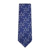 Wild Ties Caffeine Molecule Navy Blue Microfiber Tie
