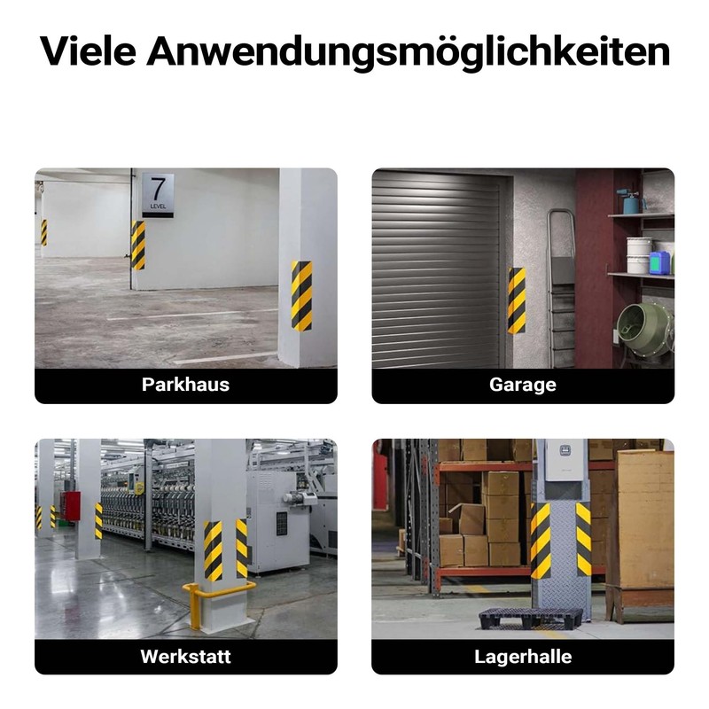 Wiltec Garagen Wandschutz 2 Stück je 400 x 75 x
