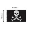 Lyh Double Sided 3ply Pirate Jolly Roger Skull Boat Flag