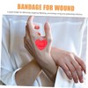 Outanaya 100pcs Emergency Heart Shape Patches Breathable Care Bandages
