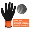 DS Safety Men’s Waterproof Thermal Winter Work Gloves Orange Size