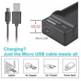 For Canon NB-6L Slim USB Charger for Canon PowerShot SX530 HS, SX540 HS, SX610 HS,SX710 HS